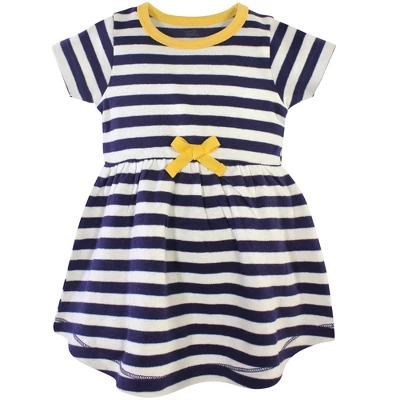 Touched By Nature Baby And Toddler Girl Organic Cotton Short-Sleeve Dresses 2pk, Pottery Tile 1 Touched By Nature Baby And Toddler Girl Organic Cotton Short-Sleeve Dresses 2pk, Pottery Tile