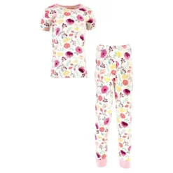 Touched By Nature Baby Girl Organic Cotton Tight-Fit Pajama Set, Botanical -Baby GUEST 012742df 725a 4586 8921 77b8a8563d01