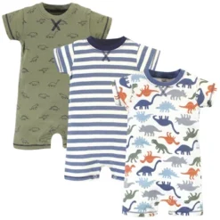 Touched By Nature Baby Boy Organic Cotton Rompers 3pk, Bold Dinosaurs 7 Touched By Nature Baby Boy Organic Cotton Rompers 3pk, Bold Dinosaurs -Baby GUEST 017e7feb d5df 46db b167 c5c7547ef878