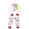 Touched By Nature Infant And Toddler Organic Cotton Tight-Fit Pajama Set, Christmas Cookies