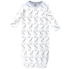 Touched By Nature Baby Boy Organic Cotton Long-Sleeve Gowns 3pk, Giraffe