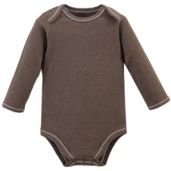 Touched By Nature Baby Boy Organic Cotton Long-Sleeve Bodysuits 5pk, Moose