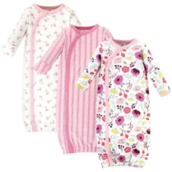Touched By Nature Baby Girl Organic Cotton Side-Closure Snap Long-Sleeve Gowns 3pk, Botanical 7 Touched By Nature Baby Girl Organic Cotton Side-Closure Snap Long-Sleeve Gowns 3pk, Botanical -Baby GUEST 0bb8688c f0ab 4148 bf13 61deed96a087