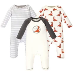 Touched By Nature Baby Boy Organic Cotton Coveralls 3pk, Boho Fox -Baby GUEST 0bf25d02 f25b 4c60 bc84 555d18bf25d0