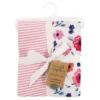 Touched By Nature Baby Girl Organic Cotton Changing Pad Cover, Garden Floral, One Size