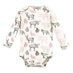 Touched By Nature Infant Girl Organic Cotton Long-Sleeve Bodysuits, Girl Woodland -Baby GUEST 0eb231ea 5b6a 4a62 ab91 e6349cb41493
