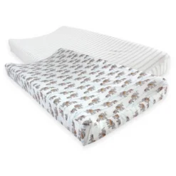 Touched By Nature Baby Organic Cotton Changing Pad Cover, Elephants, One Size