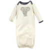 Touched By Nature Baby Boy Organic Cotton Gowns, Elephant