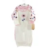 Touched By Nature Baby Girl Organic Cotton Gowns, Blossoms, 0-6 Months