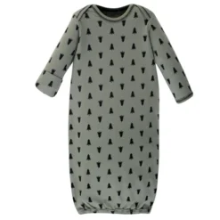 Touched By Nature Baby Boy Organic Cotton Long-Sleeve Gowns 3pk, Happy Camper, 0-6 Months -Baby GUEST 1177ddf9 260f 40e2 baf1 e4876bf65827