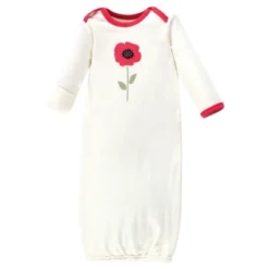 Touched By Nature Baby Girl Organic Cotton Long-Sleeve Gowns 3pk, Poppy, 0-6 Months 5 Touched By Nature Baby Girl Organic Cotton Long-Sleeve Gowns 3pk, Poppy, 0-6 Months -Baby GUEST 128d6e8c c32d 46be b261 526eba31a8eb