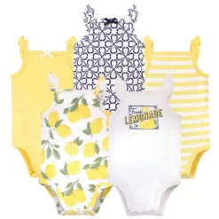 Touched By Nature Baby Girl Organic Cotton Bodysuits 5pk, Lemon Tree -Baby GUEST 14a703ae 4d36 4b1f b2b6 22c8239adc68