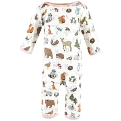 Touched By Nature Infant Girl Organic Cotton Coveralls, Woodland Alphabet -Baby GUEST 184d701c 9512 4ab7 9380 da7aeb441bc3