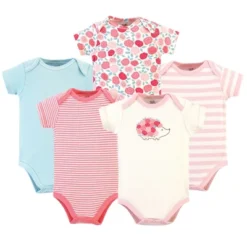 Touched By Nature Baby Girl Organic Cotton Bodysuits 5pk, Rosebud -Baby GUEST 187ff5c8 f718 4925 b7d9 23a9681fa236