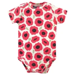 Touched By Nature Baby Girl Organic Cotton Bodysuits 5pk, Poppy -Baby GUEST 1df0b880 416a 4b94 aea5 29f9ddd9c5d0