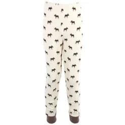 Touched By Nature Toddler And Kids Boy Organic Cotton Tight-Fit Pajama Set, Moose