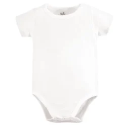 Touched By Nature Organic Cotton Bodysuits 5pk, White