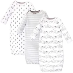 Touched By Nature Baby Organic Cotton Long-Sleeve Gowns 3pk, Safari -Baby GUEST 22e7eec5 c0cf 4dbc a242 ae17eb4c1b05