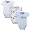 Touched By Nature Baby Boy Organic Cotton Bodysuits 3pk, Dino