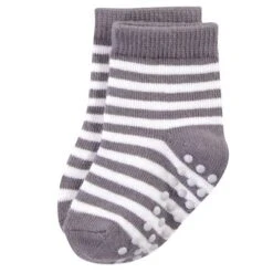 Touched By Nature Baby And Toddler Girl Organic Cotton Socks With Non-Skid Gripper For Fall Resistance, Pink -Baby GUEST 236a73e7 c655 4684 b916 c96043079ba8