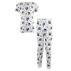 Touched By Nature Baby, Toddler And Kids Unisex Organic Cotton Tight-Fit Pajama Set, Woodland -Baby GUEST 238edb2a f1aa 45c4 9983 7252b58aa6c1