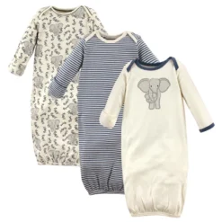 Touched By Nature Baby Boy Organic Cotton Gowns, Elephant -Baby GUEST 2709dfd9 9659 4af1 86a8 9c02c83b12d6