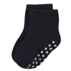 Touched By Nature Baby And Toddler Boy Organic Cotton Socks With Non-Skid Gripper For Fall Resistance, Solid Black -Baby GUEST 27683c97 cab2 4ea1 8adf 5385bd96b5e6