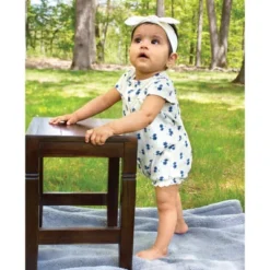 Touched By Nature Baby Girl Organic Cotton Rompers 3pk, Garden Floral -Baby GUEST 29caf7b8 c2f5 4564 8e8b 3f3966451032