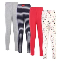 Touched By Nature Baby, Toddler, Big Kids And Youth Girl Organic Cotton Leggings 4pk, Colorful Dot -Baby GUEST 2ac458e8 0d7f 453a b1f5 2eb04baba201