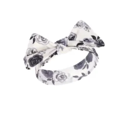 Touched By Nature Baby Girl Organic Cotton Swaddle Blanket And Headband Or Cap, Black Floral, One Size -Baby GUEST 2b9cf025 e087 4d44 b050 5eed9563c08f