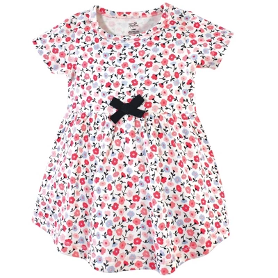 Touched By Nature Baby And Toddler Girl Organic Cotton Dress And Cardigan 2pc Set, Ditsy Floral 3 Touched By Nature Baby And Toddler Girl Organic Cotton Dress And Cardigan 2pc Set, Ditsy Floral - Image 3