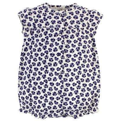 Touched By Nature Baby Girl Organic Cotton Rompers 3pk, Blossoms 1 Touched By Nature Baby Girl Organic Cotton Rompers 3pk, Blossoms