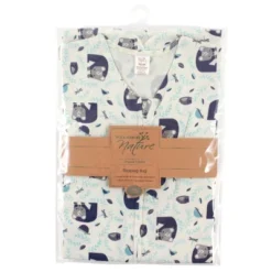 Touched By Nature Baby Boy Organic Cotton Sleeveless Wearable Sleeping Bag, Sack, Blanket, Woodland