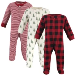Touched By Nature Baby Organic Cotton Zipper Sleep And Play 3pk, Tree Plaid -Baby GUEST 2fa5c214 430b 4059 90d0 d10861728b39