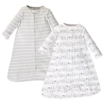 Touched By Nature Baby Organic Cotton Long-Sleeve Wearable Sleeping Bag, Sack, Blanket, Safari 1 Touched By Nature Baby Organic Cotton Long-Sleeve Wearable Sleeping Bag, Sack, Blanket, Safari