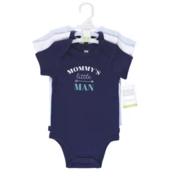 Hudson Baby Infant Boy Cotton Bodysuits, Mommys Man