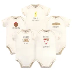 Touched By Nature Organic Cotton Bodysuits 5pk, Pizza -Baby GUEST 334bfbb7 b23e 4071 a518 0b28d2178e67