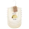 Touched By Nature Baby Organic Cotton Bibs 5pk, Taco, One Size