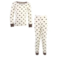 Touched By Nature Baby Boy Organic Cotton Tight-Fit Pajama Set, Moose -Baby GUEST 36a0e62f bc50 4c5c 92b9 ff9c3d8646b3