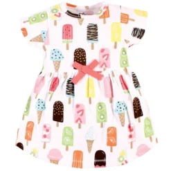 Touched By Nature Baby And Toddler Girl Organic Cotton Dress And Cardigan, Popsicle -Baby GUEST 36d98cd3 f8f2 4039 8297 e26a11c91969