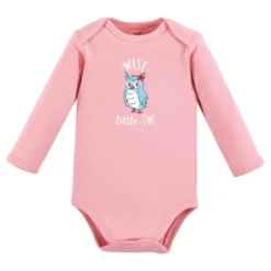 Touched By Nature Infant Girl Organic Cotton Long-Sleeve Bodysuits, Girl Woodland Alphabet 5-Pack -Baby GUEST 397c3c2a de1f 423e b2a5 82809252c56a