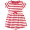Touched By Nature Baby And Toddler Girl Organic Cotton Short-Sleeve Dresses 2pk, Strawberries