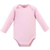 Touched By Nature Baby Girl Organic Cotton Long-Sleeve Bodysuits 5pk, Blossom