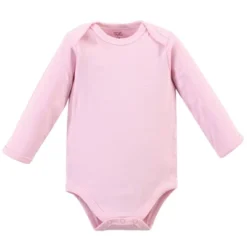 Touched By Nature Baby Girl Organic Cotton Long-Sleeve Bodysuits 5pk, Blossom
