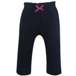 Touched By Nature Baby And Toddler Girl Organic Cotton Pants 4pk, Black Berry -Baby GUEST 3d5c4982 ec41 424a 9abe 52d6181df5c0