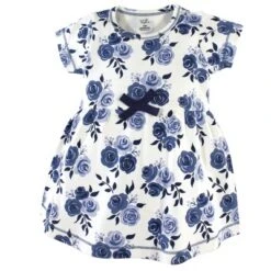 Touched By Nature Baby And Toddler Girl Organic Cotton Dress And Cardigan 2pc Set, Navy Floral 6 Touched By Nature Baby And Toddler Girl Organic Cotton Dress And Cardigan 2pc Set, Navy Floral -Baby GUEST 3ef807a8 32d5 482c bc79 ca4fbfe79b15