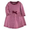 Touched By Nature Baby And Toddler Girl Organic Cotton Long-Sleeve Dresses 2pk, Blush Blossom