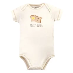 Touched By Nature Organic Cotton Bodysuits 5pk, Muffin