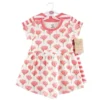 Touched By Nature Baby And Toddler Girl Organic Cotton Short-Sleeve Dresses 2pk, Tulip