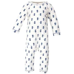 Touched By Nature Baby Girl Organic Cotton Coveralls 3pk, Garden Floral